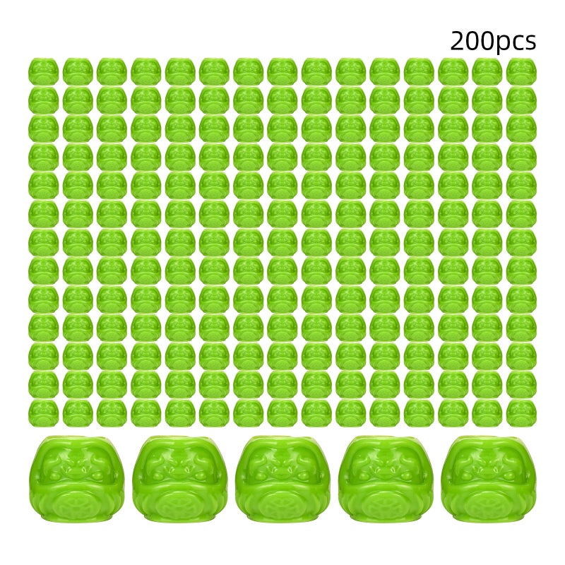 Tattoo Ink Caps 200pcs Green Plastic - Leak-Proof Base Core Tattoo Pigment Cups for Tattooing Microblading Makeup Supplies - Image 1