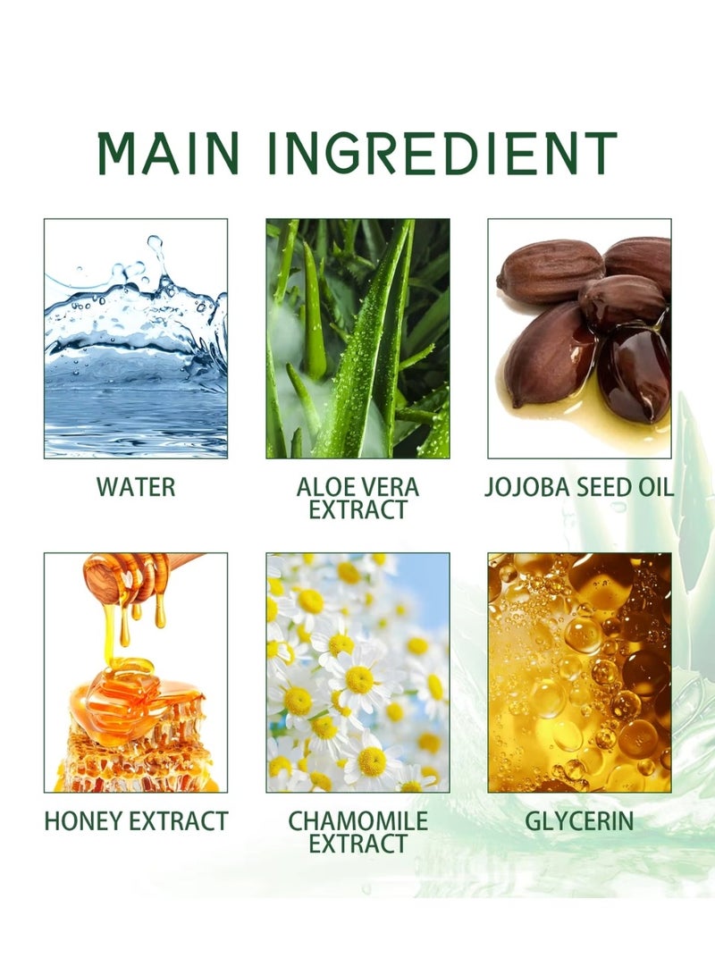 OUHOE 50ml Aloe Soothing Sun Cream Moisturizing Skin Protect Aloe Facial Soothing Sun Cream Refreshing UV Protect SPF 50 Natural Sunscreen Anti Sunblock SPF 50 UV Protection Sunscreen Gel - Image 5