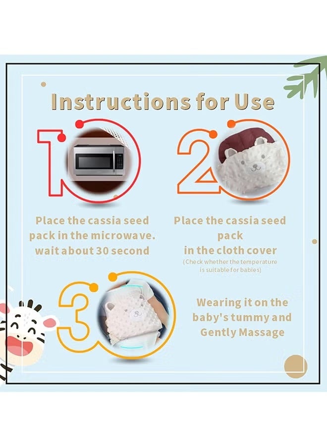 XUN Baby Colic And Gas Relief Bellyband, Heated Tummy Wrap, Baby Swaddle Belly Protector Heated For Upset Stomach And Soothes Gas - Image 5