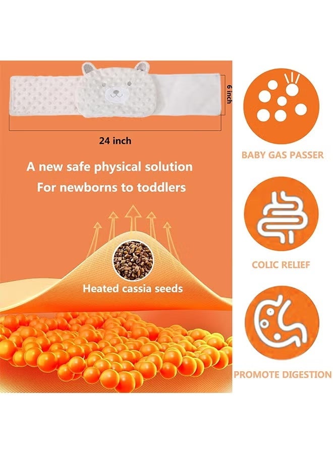 XUN Baby Colic And Gas Relief Bellyband, Heated Tummy Wrap, Baby Swaddle Belly Protector Heated For Upset Stomach And Soothes Gas - Image 3