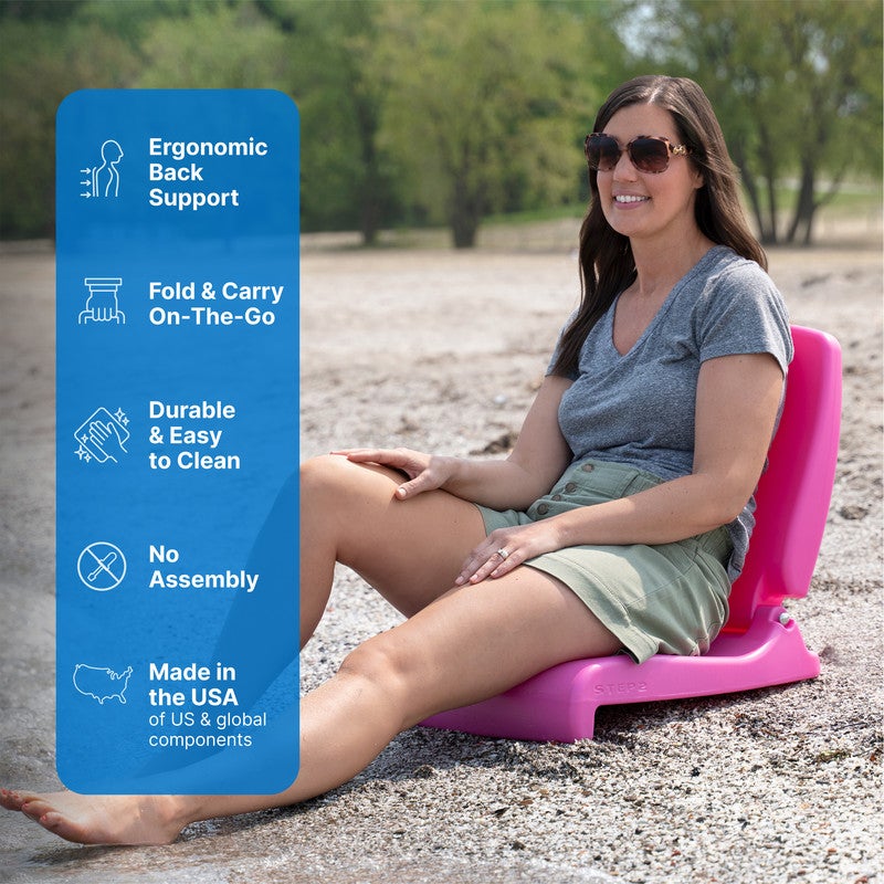 Step2 Flip Portable Folding seat, Bright Pink - Image 5