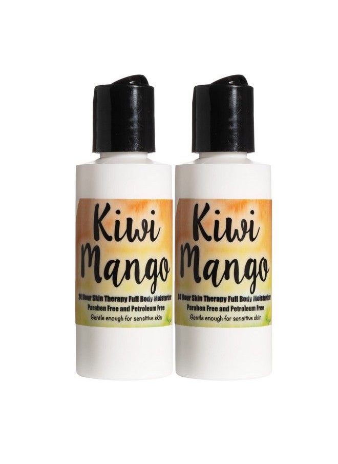 The Lotion Company 24 Hour Skin Therapy Lotion Full Body Moisturizer Travel Size Paraben Free Made In Usa Kiwi Mango Fragrance 2 Oz. (Pack Of 2)  - Image 2