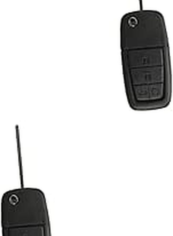 2pcs Durable Black Key Fob Case Cover for Keyless Entry Remote Protection - Image 1