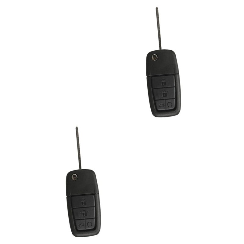 2pcs Durable Black Key Fob Case Cover for Keyless Entry Remote Protection - Image 2