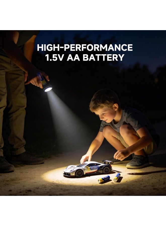 بي كي سيل AA Batteries 20 Pack, Double A Batteries, 1.5V High-Performance Carbon Battery for LED Candles Clock Remote Controls Flashlights - Image 2