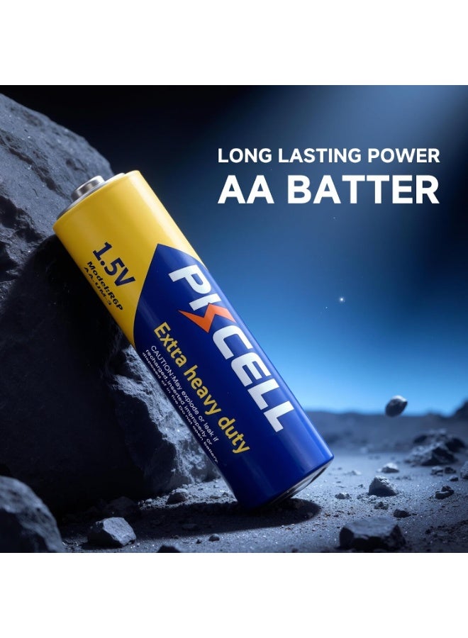 بي كي سيل AA Batteries 20 Pack, Double A Batteries, 1.5V High-Performance Carbon Battery for LED Candles Clock Remote Controls Flashlights - Image 3