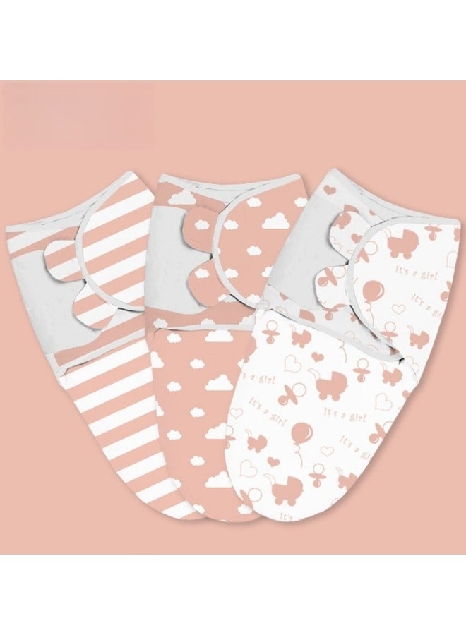 GGEROU 3-Pack Baby Swaddle Wrap Sleep Sacks, Newborn Swaddlers Blanket Wrap, Breathable and Skin-Friendly Cotton, Baby Swaddle 0-3 Months  - Image 2