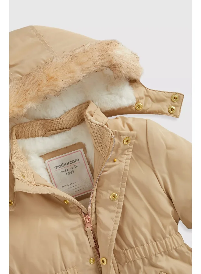 mothercare Beige Parka Coat