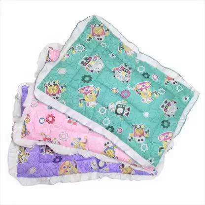 Fashtastic Baby Lacy Muslin Godari Swaddle Bed Baby Bedding for Born Babies Multicolour06 MonthsPack of3 60 x 45 Centimeter Pack of 3