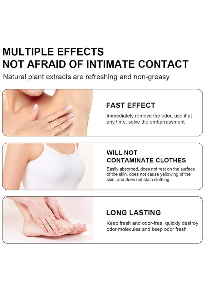 lakerain Whole Body Deodorant Invisible Cream, Tube Armpit Deodorant Cream For 72 Hour Odor Control Rose Deodorant Antiperspirant Clear Gel Baking Soda Free Natural Skin Care Cream 85G  - Image 5