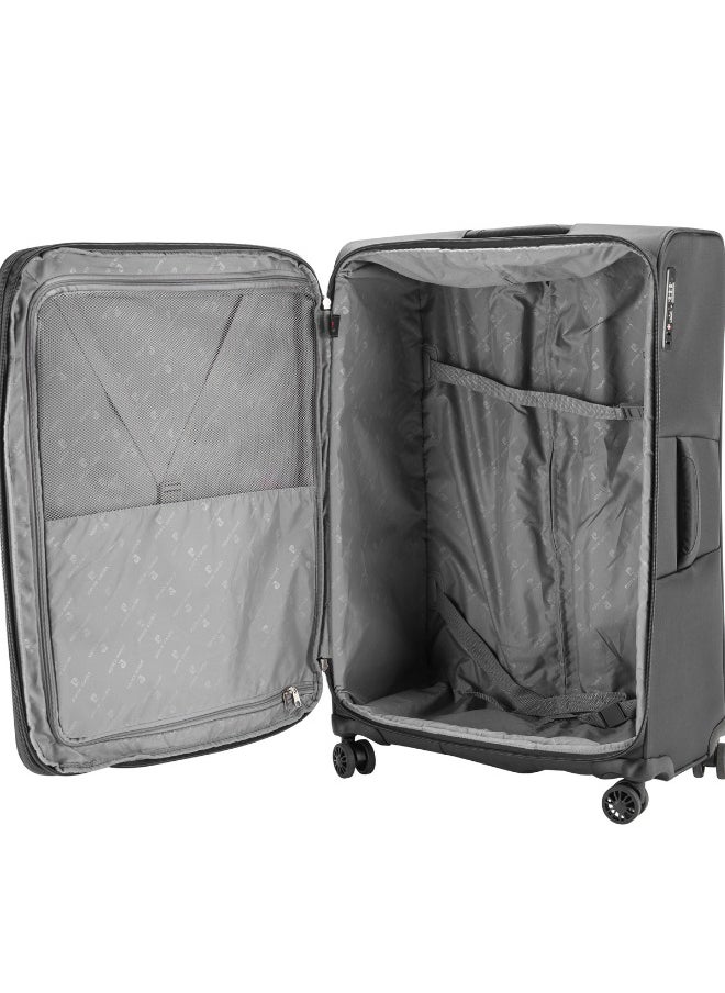 pierre cardin Pierre Cardin Softside Luggage Set of 3, Lightweight and Darable Material , TSA Lock, UNISEX Travel Suitcase  - Image 5