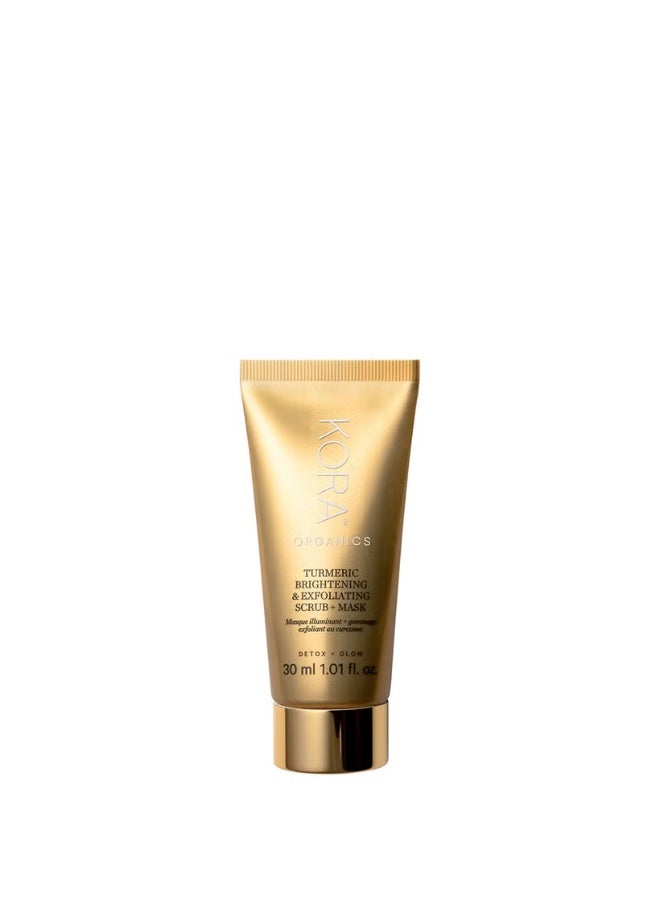 Kora Organics Turmeric Brightening & Exfoliating Scrub + Mask 30ml - Image 1