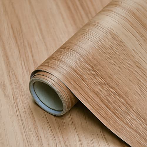 Sevalo Wood Contact Paper Wood Peel and Stick Wallpaper Light Wooden Look Grain Contact Paper for Cabinets and Drawers Self Adhesive Removable Wallpaper Natural Waterproof Vinyl 15.7inW 393inL - Image 1