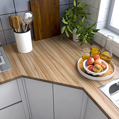 Sevalo Wood Contact Paper Wood Peel and Stick Wallpaper Light Wooden Look Grain Contact Paper for Cabinets and Drawers Self Adhesive Removable Wallpaper Natural Waterproof Vinyl 15.7inW 393inL - Image 3