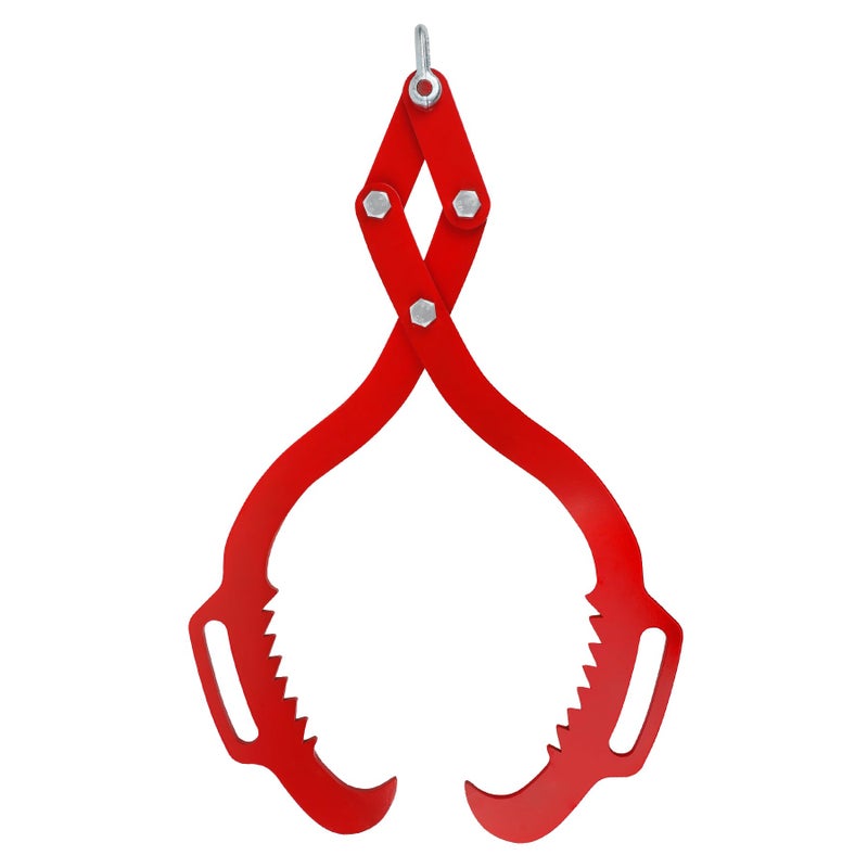 Toriexon Log Tongs 18 inch 2 Serrated Claw, Eagle Claw Design Log Grapple, Heavy Duty Logging Tongs 772 Pounds Lifting Capacity for Trucks, ATVs, Tractors, Forklifts - Image 1