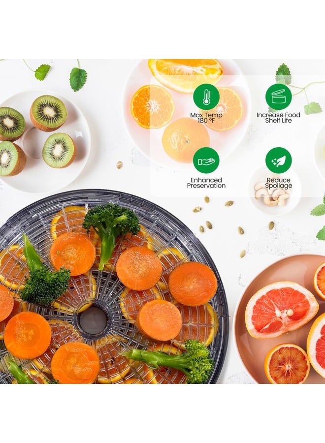 NutriChef آلة تجفيف الطعام الكهربائية، أجهزة مطبخ احترافية متعددة الطبقات، صانع لحم أو لحم بقر مجفف، مجفف فواكه وخضروات مع 5 صواني قابلة للتكديس، دوران هواء عالي الحرارة - PKFD12 - Image 4