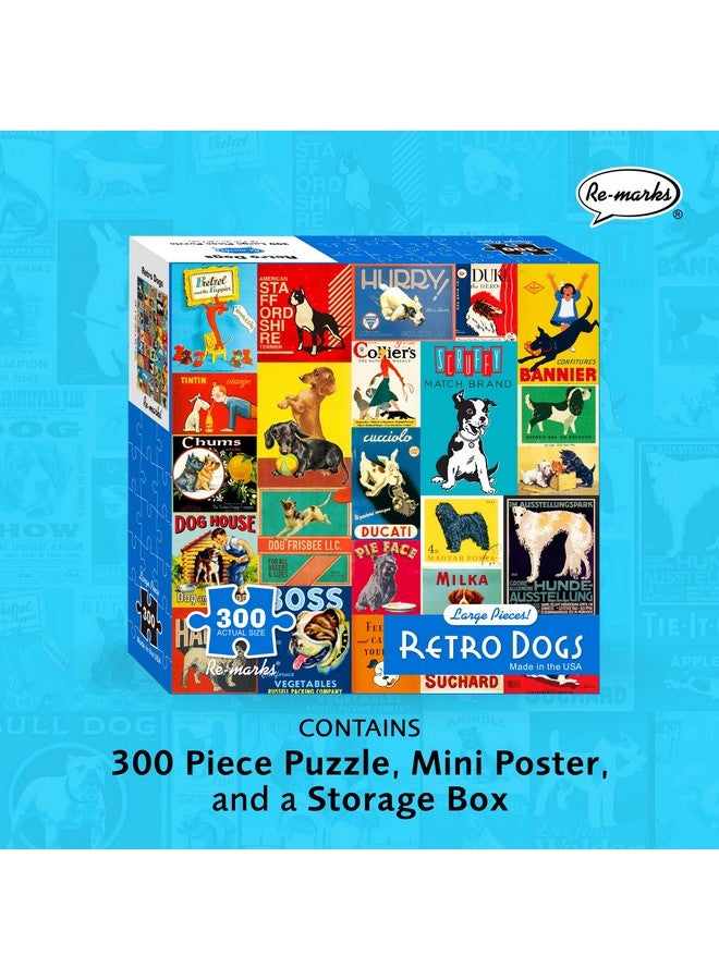 Re-marks Retro Dogs Puzzle, 300-Piece Jigsaw Puzzle for All Ages - Image 2