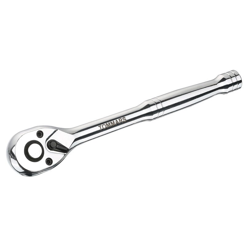 Tommars 3/8 Inch Drive Ratchet 72-Tooth Quick-Release Socket Ratchet Wrench Handle Reversible - Image 1