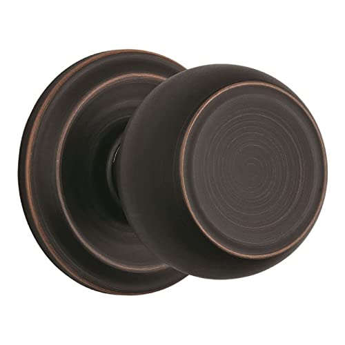 BRINKS - Stafford Indoor Passage Hall Closet Door Knob Set, Tuscan Bronze - Non-Locking Home Interior Bronze Decor Hall Closet Door Knob Handle Set - Image 5