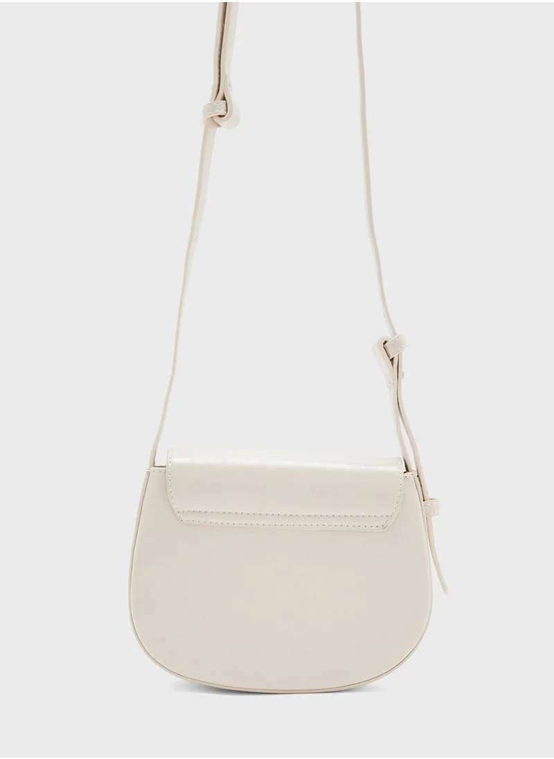 ELLA Metal Trim Baguette Bag