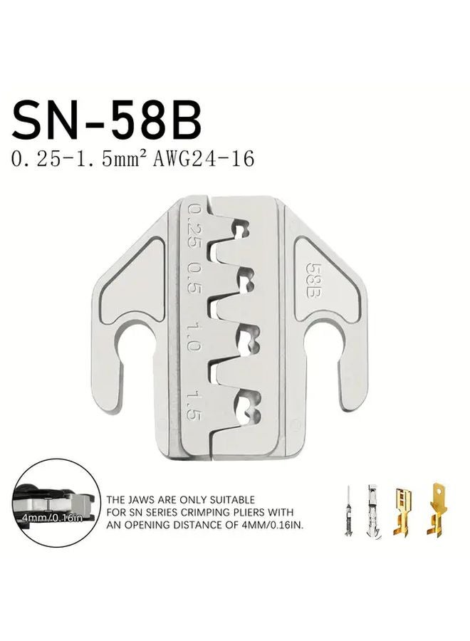 58B Jaw Professional Electrician Crimping Tool Kit Nickel Plated Alloy Steel 4mm Wide Slot - Image 1