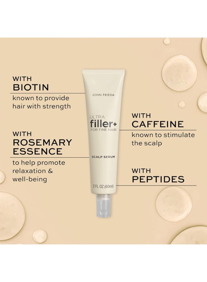 John Frieda John Frieda ULTRAfiller+ Hair Density Scalp Serum for Fine Hair, Volumizing Hair Serum, Scalp Treatment for Thickening for Women and Men, 2 Oz  - Image 4