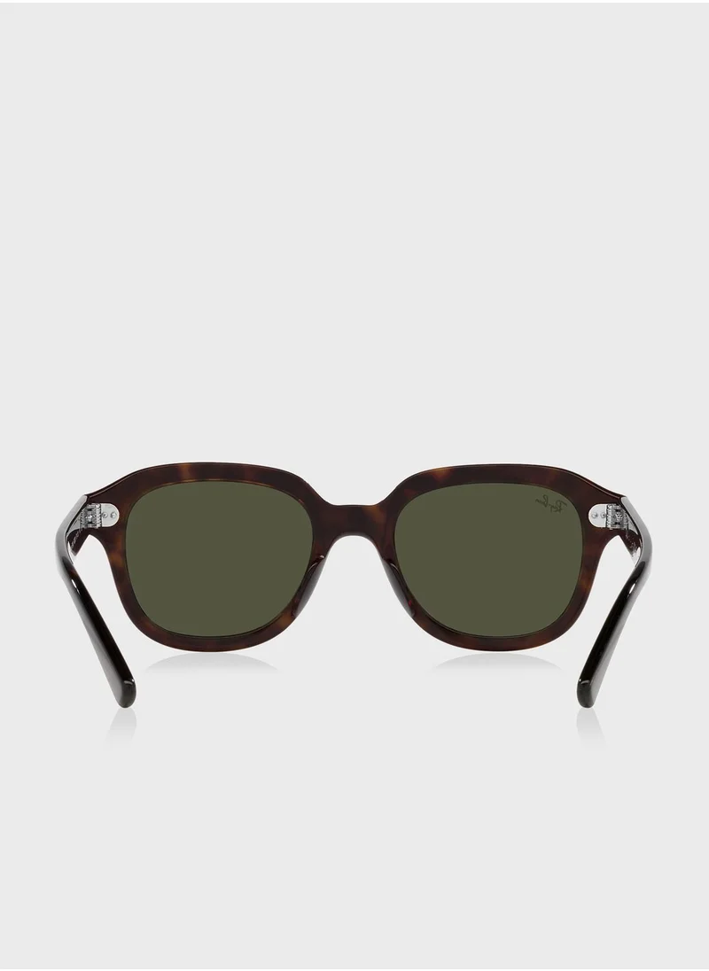 Ray-Ban 0Rb4398 Erik Square Sunglasses