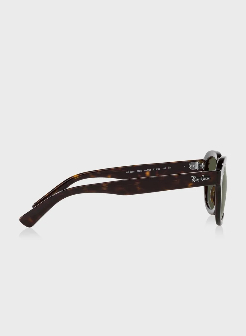 Ray-Ban 0Rb4398 Erik Square Sunglasses