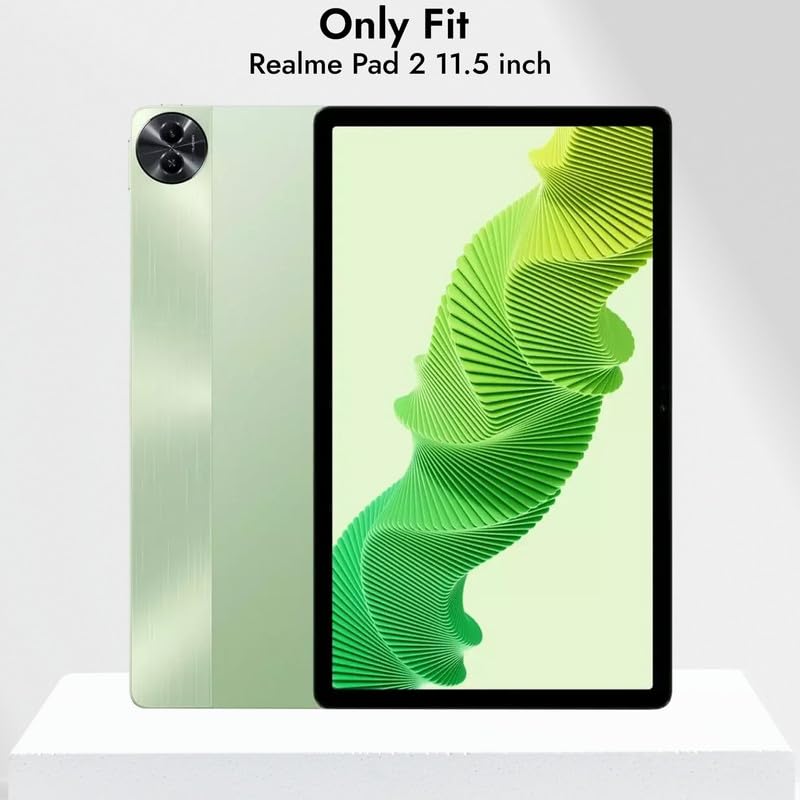 Robustrion Cover for Realme Pad 2 Cover Case 11.5 inch, Deer Pattern Flip Back Case for Realme Pad 2 Tablet Cover - Dark Green - Image 2