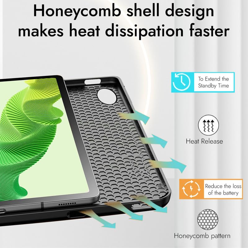 Robustrion Cover for Realme Pad 2 Cover Case 11.5 inch, Deer Pattern Flip Back Case for Realme Pad 2 Tablet Cover - Dark Green - Image 3