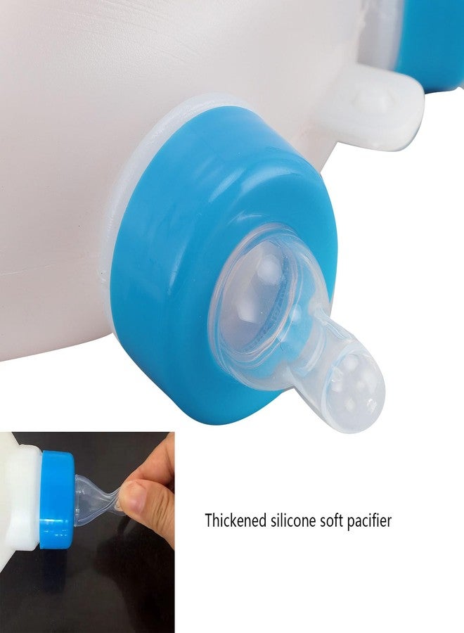 Fockety Lamb Milk Feeder Bottle, 6 Pacifier Round PC Plastics Easy to Clean Sheep Feeding Cup, Portable Safe Milk Pot for Piglet Lamb, Lamb Feeding Bottle for Piglets and Lambs - Image 4