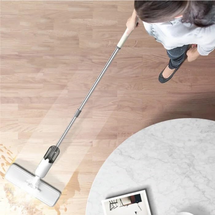 Mn Microfiber Floor Mop with Upgraded Built-in Steam | 360 Degree Microfiber Spin Kitchen Mop with Washable Pads and 360ml Water Tank Spray - Image 4