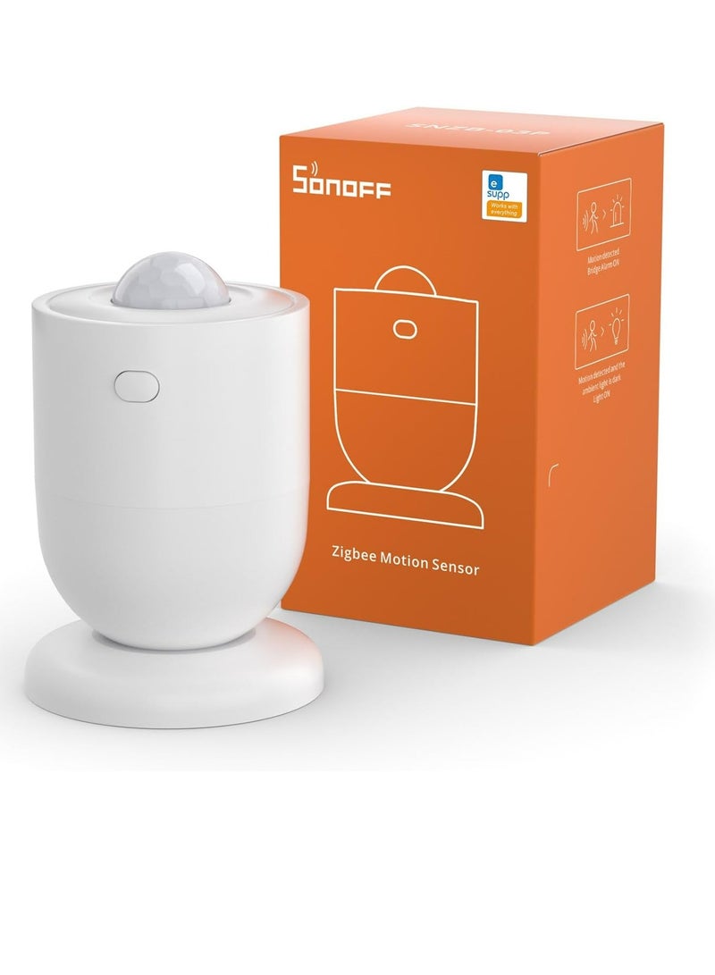 SONOFF SONOFF SNZB-03P ZigBee Motion Sensor (Updated Version), Wireless Motion Detector Get Alerts or Trigger Lights, SONOFF Zigbee Bridge Required, Batteries Included, Works with Alexa & Google Home  - Image 1