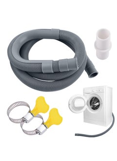 Peachjoy Universal Drain Hose Extension Pipe Kit, Washing Machine Hose Extension, Replacement Drain Hose Extension for Tumble Dryer Machine, Dishwasher & Other Applications (3m)  - Image 1