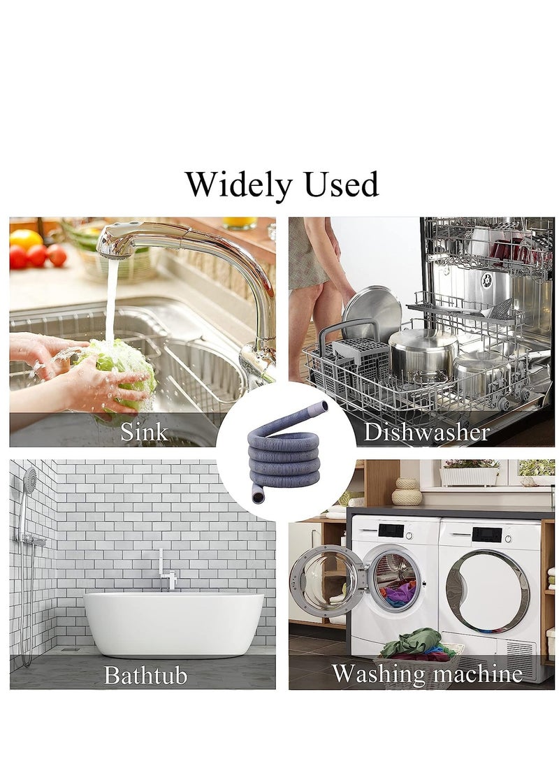 Peachjoy Universal Drain Hose Extension Pipe Kit, Washing Machine Hose Extension, Replacement Drain Hose Extension for Tumble Dryer Machine, Dishwasher & Other Applications (3m)  - Image 3