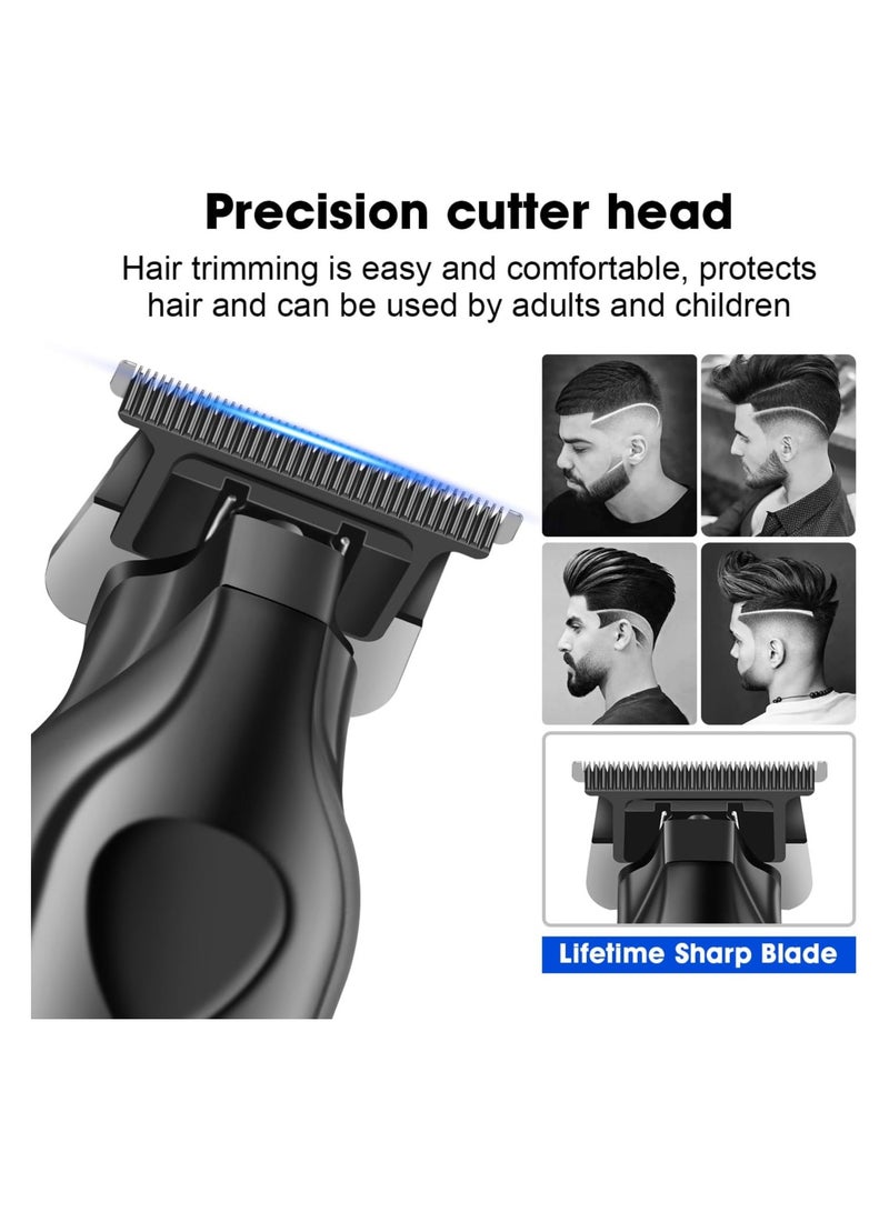 Kemei Professional Cordless Men's Beard Trimmer Barber Hair Clipper T-Blade Haircut Machine with LED Display, KM-2269 - Image 2