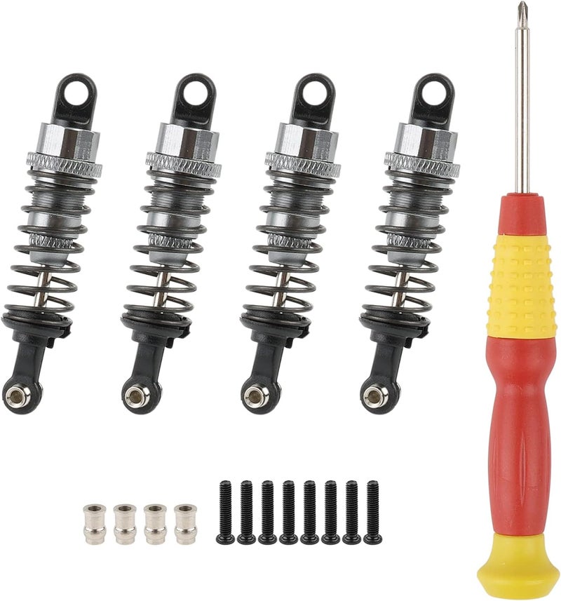 NewZoll 4Pcs Shock Absorbers Metal Shocks Assembled Dampers for WLtoys 118 RC Car A949 A969 A979 K929 A959B A969B A979B K929 K929B  - Image 1