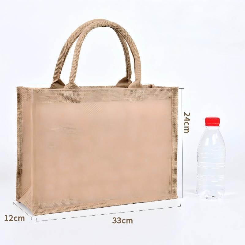 Reusable Wedding Gift Bags 33x24x12cm Personalizable Blank Jute - Durable Waterproof Eco-Friendly Wedding Favor Bags for Wedding Parties, Bachelorette Events And Beach Celebrations - Image 5