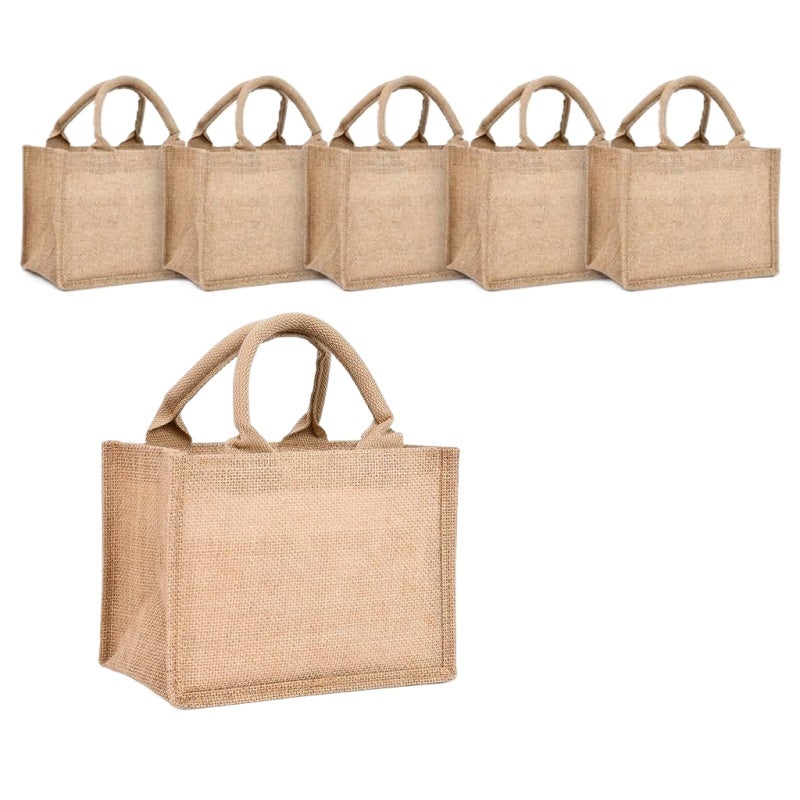 Reusable Wedding Gift Bags 33x24x12cm Personalizable Blank Jute - Durable Waterproof Eco-Friendly Wedding Favor Bags for Wedding Parties, Bachelorette Events And Beach Celebrations - Image 1