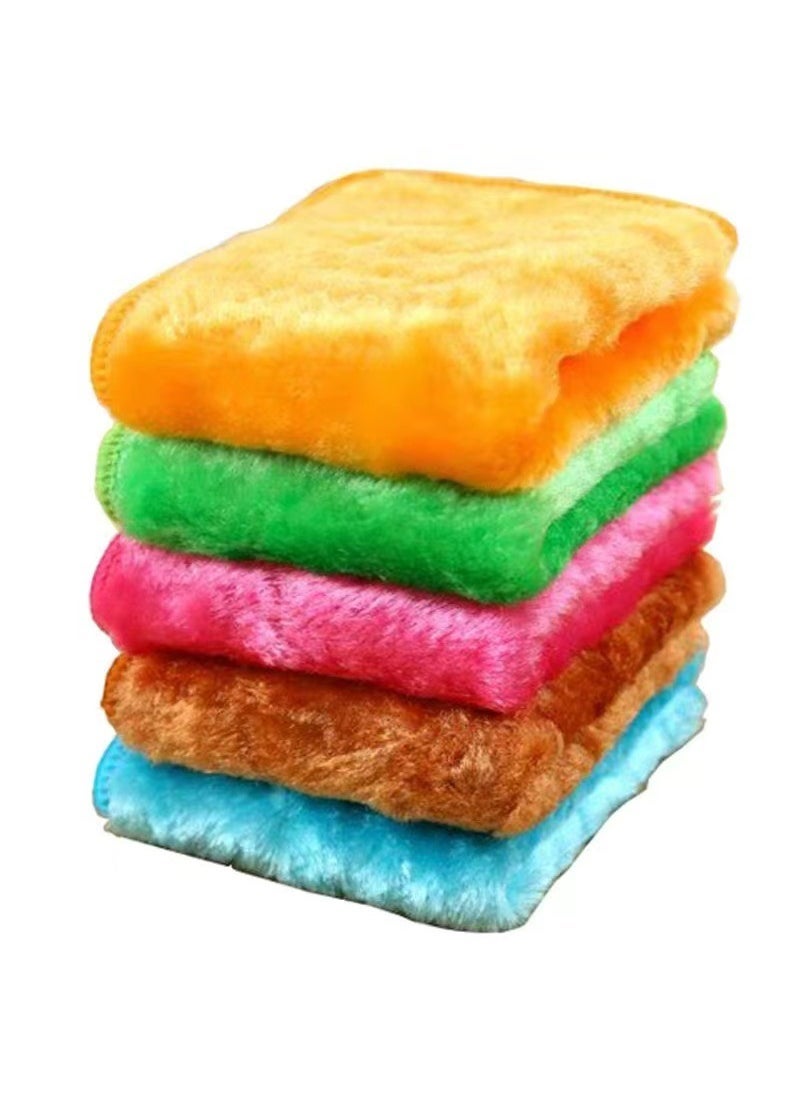 Oil-Resistant Household Cleaning Cloths Thick medium 【23 * 26cm】 mixed color 8 pack