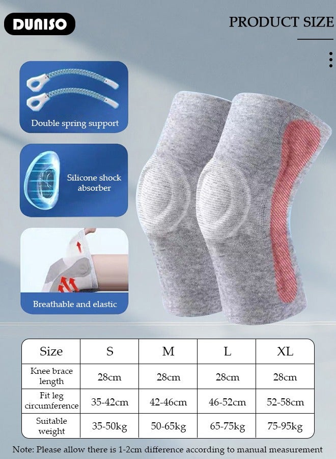 DUNISO Professional Knee Pad Knee Brace with Side Stabilizers and Patella Gel Pads Adjustable Compression Knee Support Braces for Knee Pain Meniscus Tear ACL MCL Arthritis Joint Pain Relief Injury Recovery - Image 4