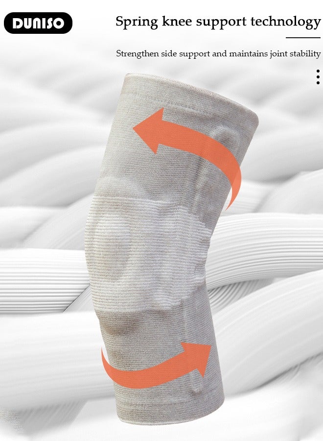 DUNISO Professional Knee Pad Knee Brace with Side Stabilizers and Patella Gel Pads Adjustable Compression Knee Support Braces for Knee Pain Meniscus Tear ACL MCL Arthritis Joint Pain Relief Injury Recovery - Image 3