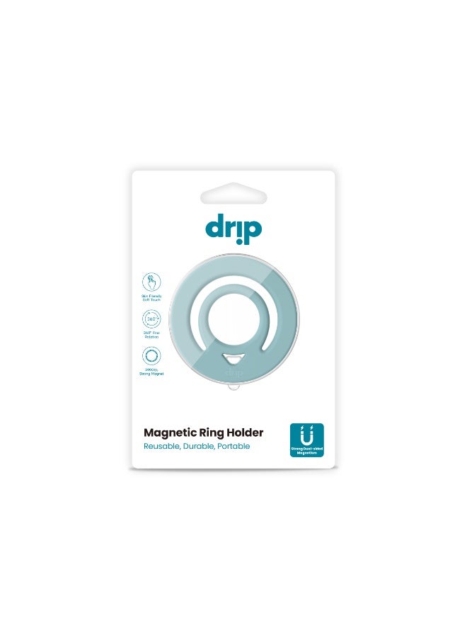 DRIP Double Side Magnetic Silicone Ring Holder – Green | MagSafe Compatible Phone Grip & Stand - Image 3