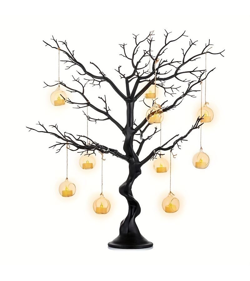 Artificial White Manzanita Tree Centerpiece 22.8in for Wedding Holiday Decor - Image 1