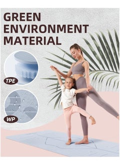 Vparty Thick Yoga Mat for Home Workout,183x61x0.6cm Non-Slip Exercise Fitness Yoga Mats,Eco-Friendly TPE Exercise Mats for Home Workout with strap & Carrying Bag  - Image 4