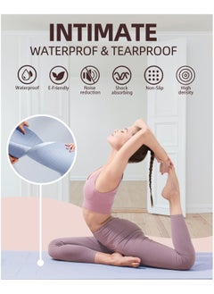 Vparty Thick Yoga Mat for Home Workout,183x61x0.6cm Non-Slip Exercise Fitness Yoga Mats,Eco-Friendly TPE Exercise Mats for Home Workout with strap & Carrying Bag  - Image 5