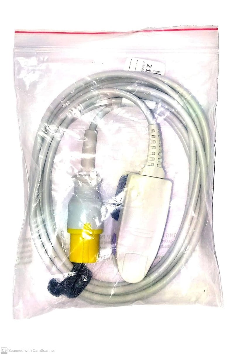 DHIPL - CONTEC 6 PIN ROUND SPO2 PROBE 3 MTR ADULT CLIP - Image 2