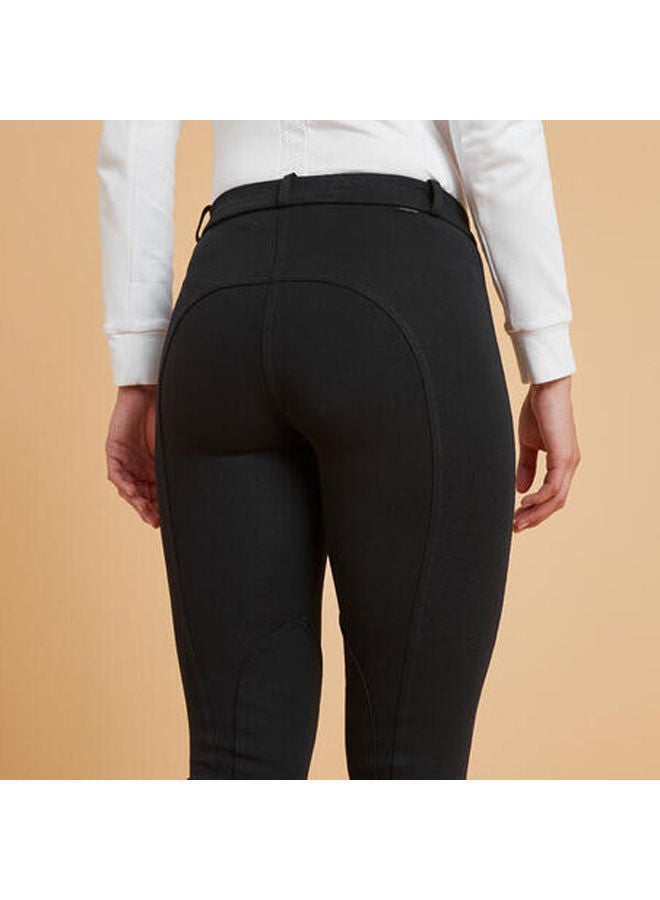 فوجانزا بنطلون للسيدات لركوب الخيل 100 - لون أسود - Image 3