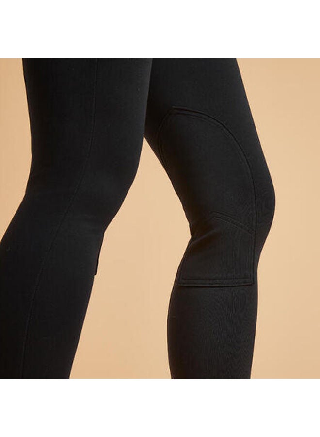 فوجانزا بنطلون للسيدات لركوب الخيل 100 - لون أسود - Image 4