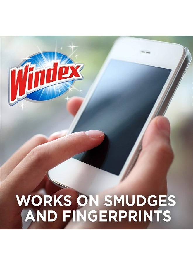 Windex - Electronics Wipes, Pre-Moistened Screen Wipes Clean and Provide a Streak-Free Shine, 25 Count - Image 1